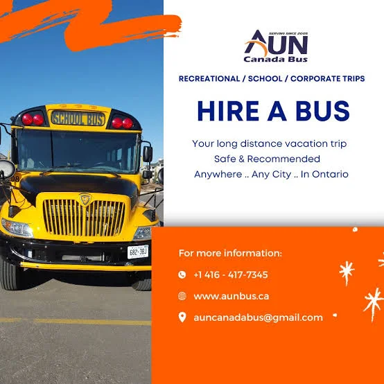 
AUN Canada Bus service